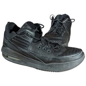 NIKE Air Jordan Max Aura 5 Black Shoes (DZ4353 001) Mens Size 10 Leather